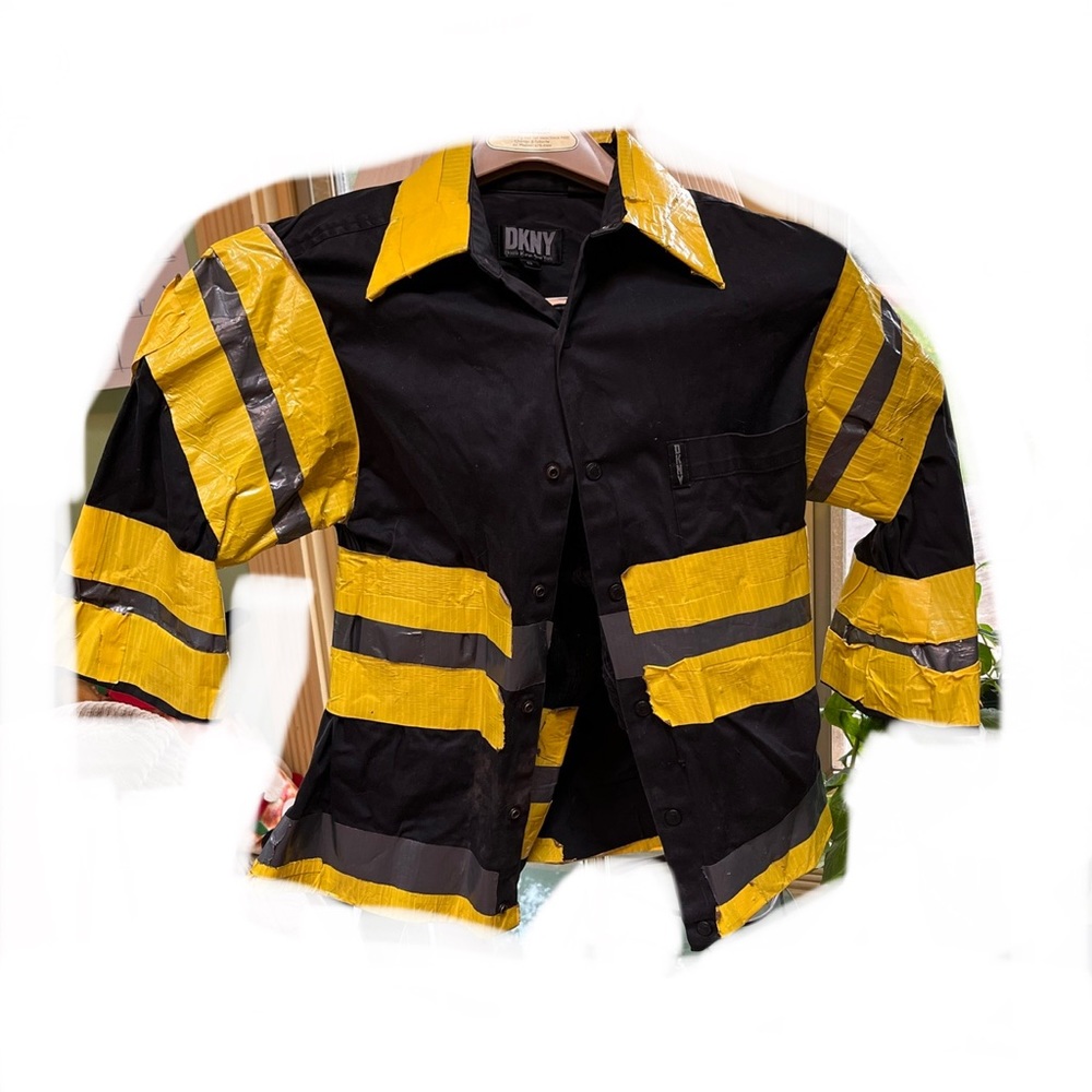 Handmade toddler fireperson costume